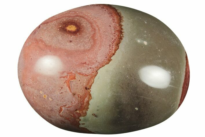 Polished Polychrome Jasper Palm Stone - Madagascar #217875